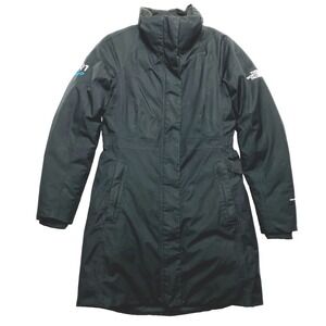 The North Face Down Coat Womens Small Petite Black Arctic 550 Hyvent Jacket